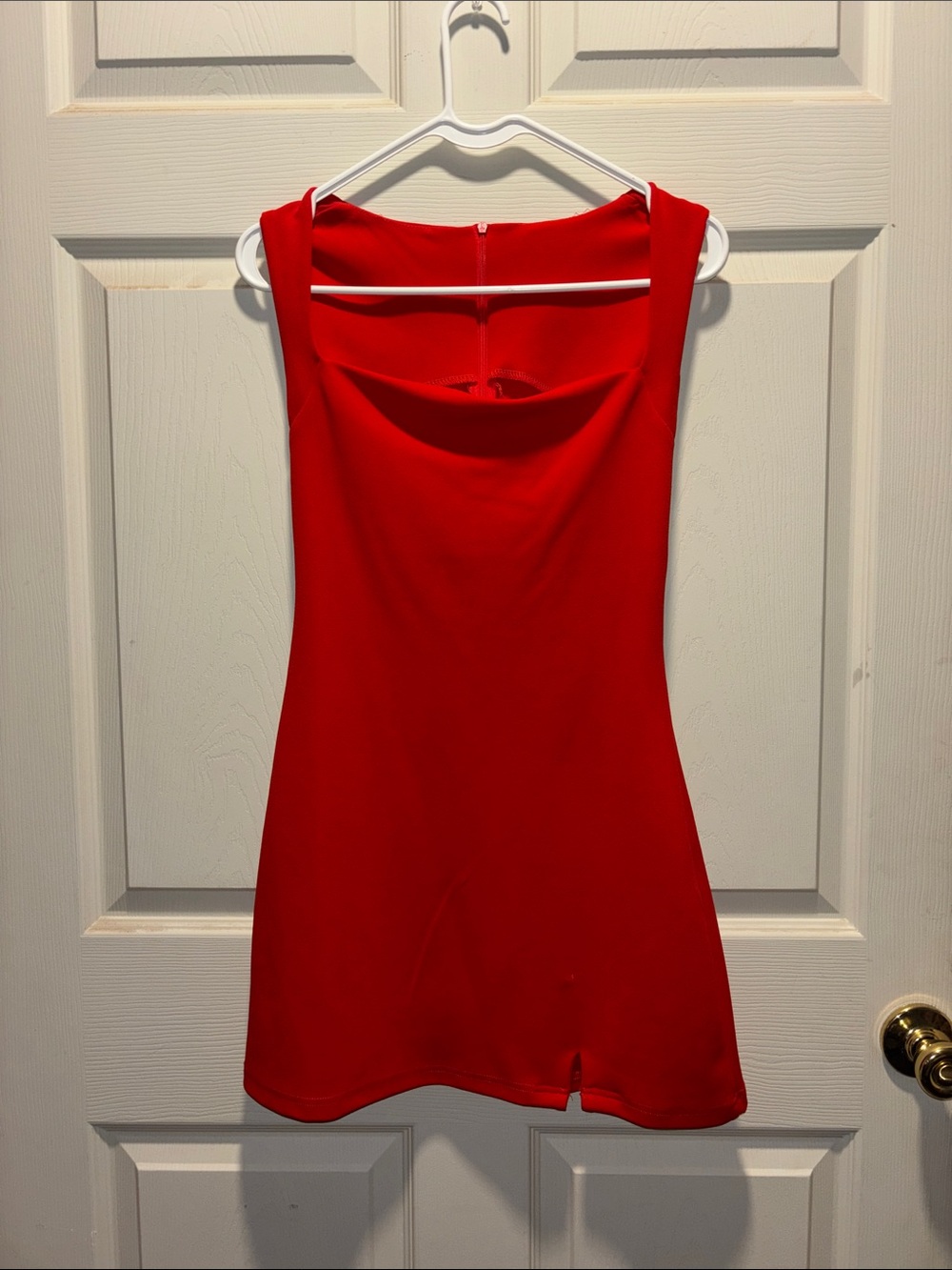Red Mini Dress - Sleek Evening Dress